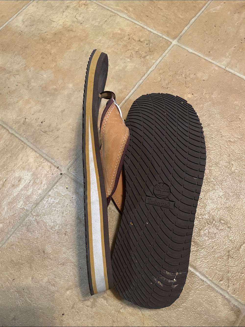 Timberland Two-Tone Flip Flops - Picture 4 of 5